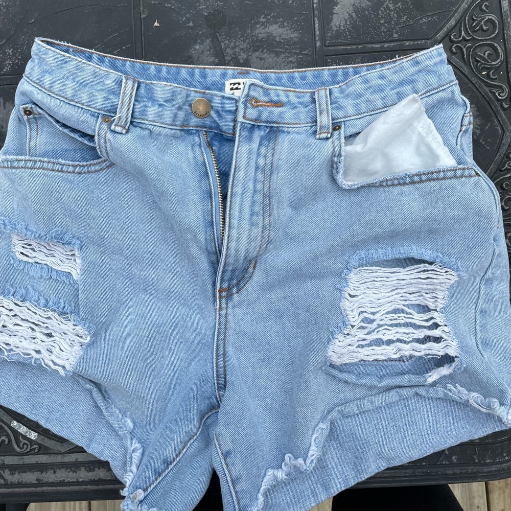 Billabong ripped Hi Waisted Shorts